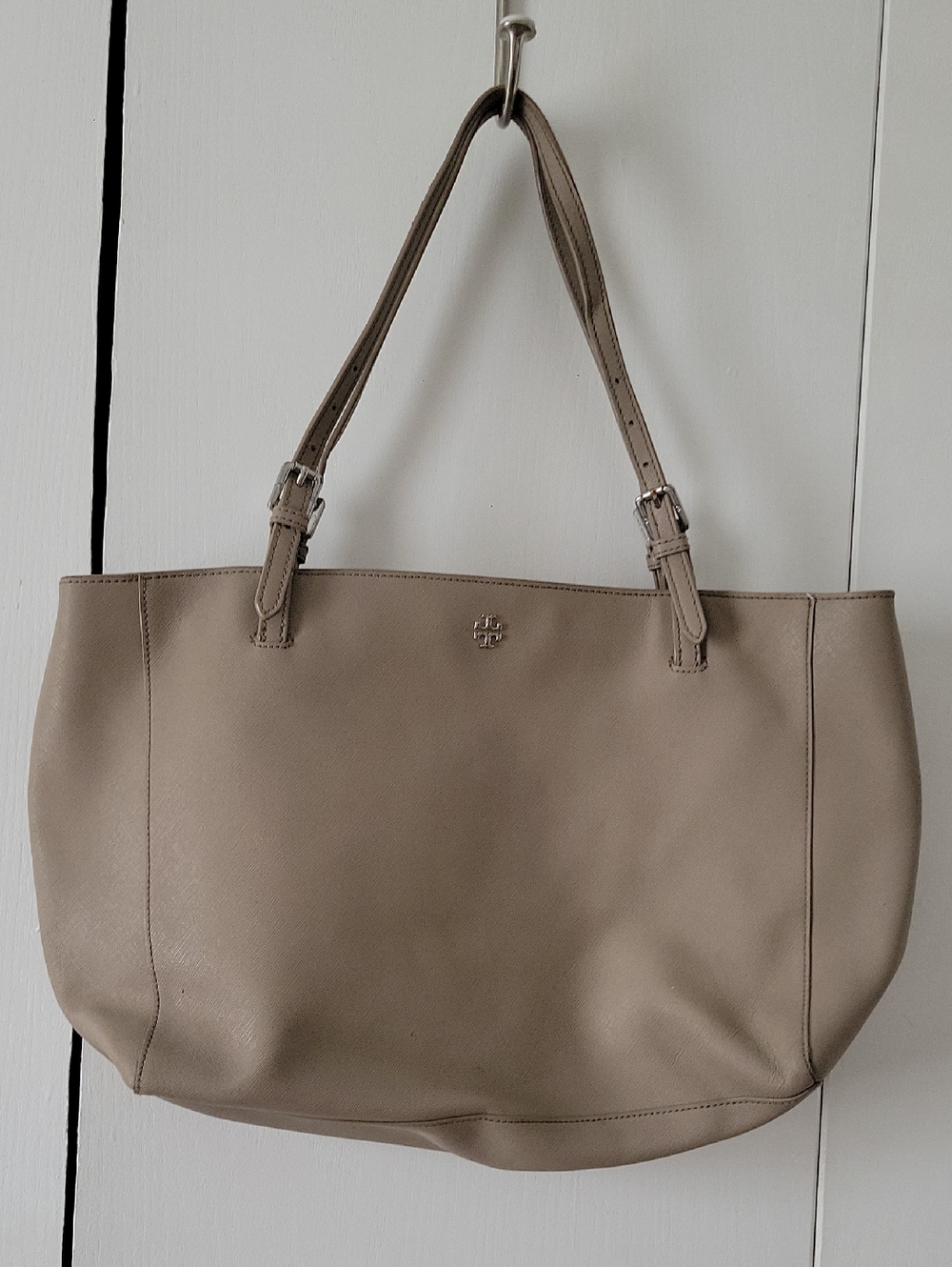 Tory Burch Beige  Double-Handle Tote